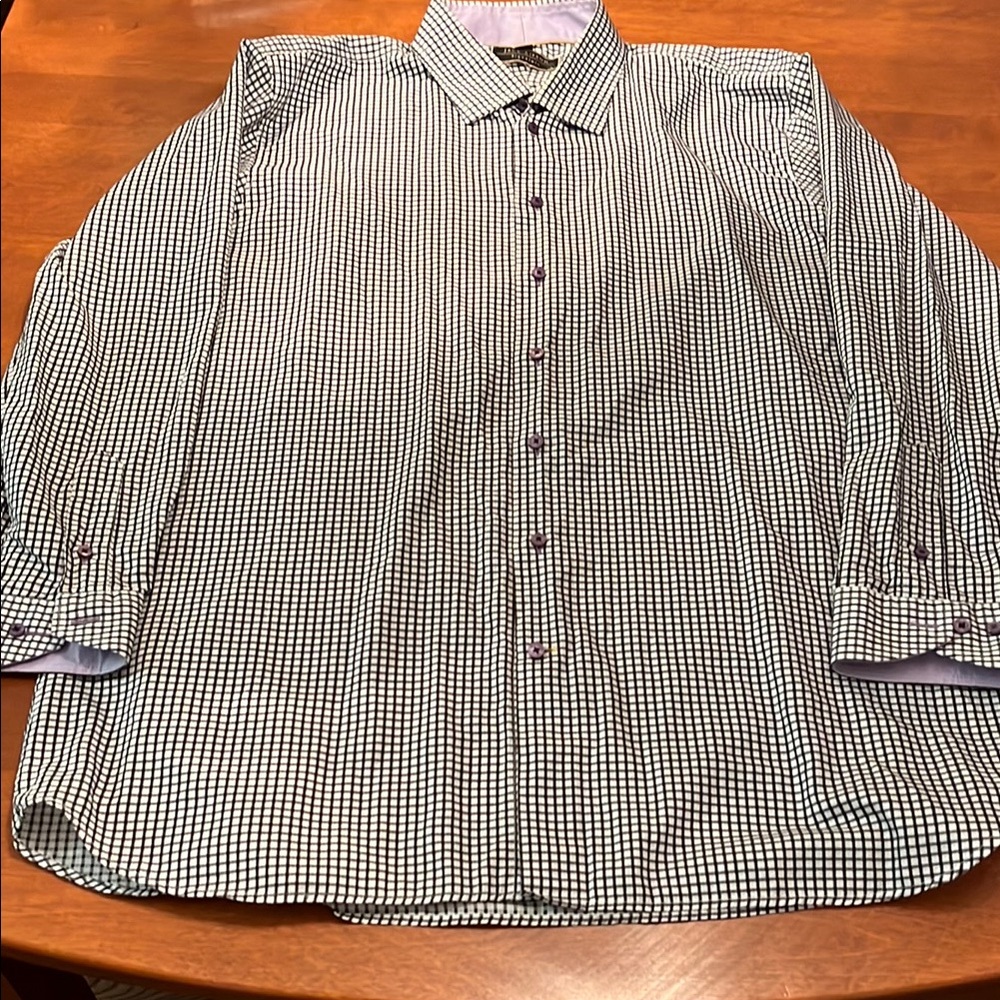 Jack Lipson Signature Checkered Button-Up Shirt, 18.5